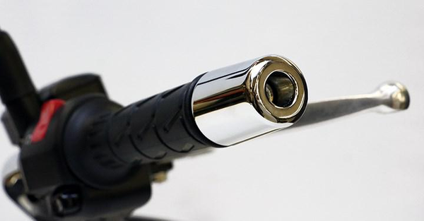 Handlebar End Caps, Chrome